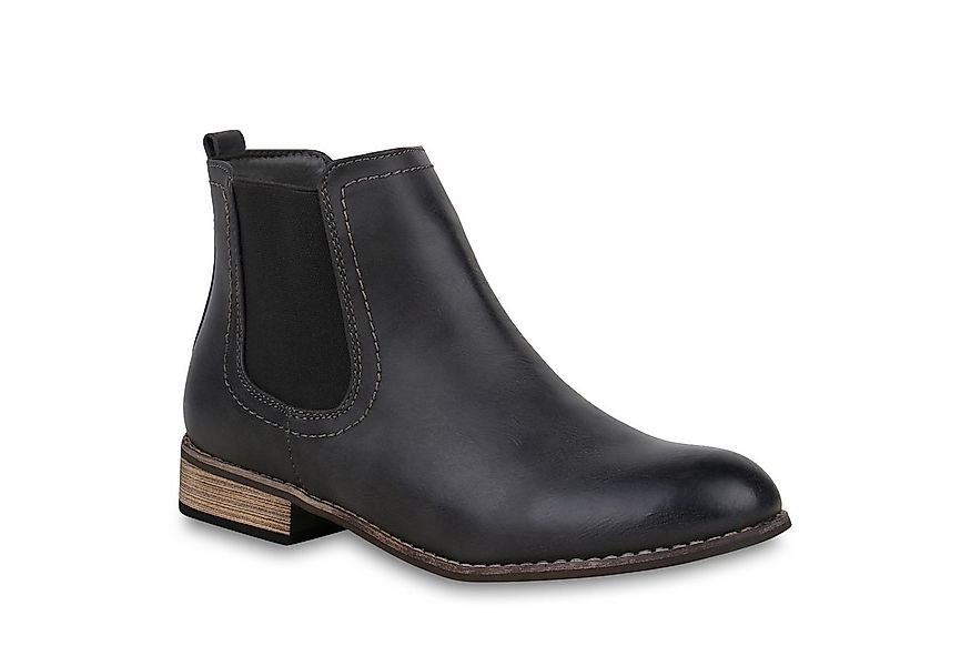 VAN HILL 811822 Chelseaboots Gefütterte Damen Chelsea Boots Leder-Optik Sti günstig online kaufen
