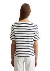 Marc O'Polo T-Shirt geringelt, U-Boot-Ausschnitt, gerade günstig online kaufen