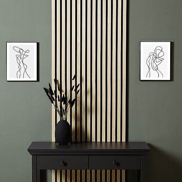 Homestyle4u Wandpaneel 60x60/60x120 cm 1/2/4 Akustikpaneelee günstig online kaufen