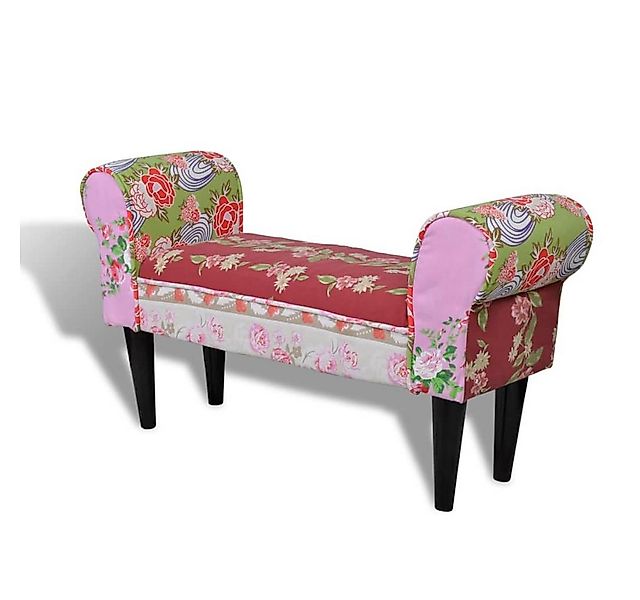 vidaXL Polsterhocker Bank Sitzbank Baumwolle Bunt Patchwork Wing (1 St) günstig online kaufen