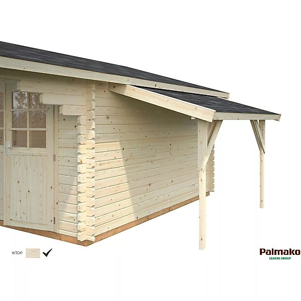 Palmako Schleppdach für Holz-Gartenhäuser klar tauchgrundiert 144 cm x 290 günstig online kaufen