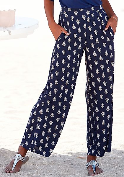 Vivance Palazzohose mit Alloverdruck und Taschen, Schlupfhose, Stoffhose günstig online kaufen