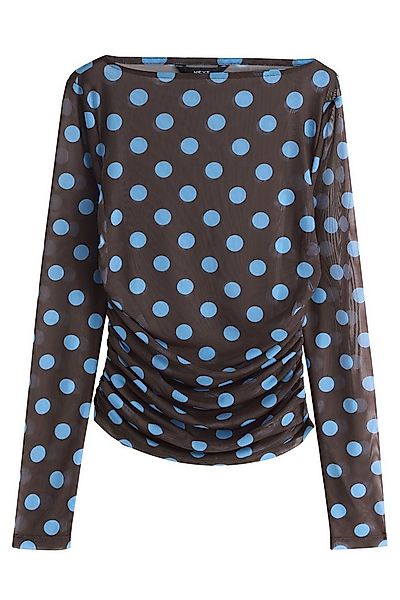 Next Langarmshirt Kew Collection Langarmoberteil mit Mesh und Print (1-tlg) günstig online kaufen