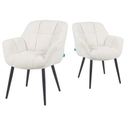 DUBI Möbel 4-Fußstuhl Mika-Remo 2er-Set, pulverbeschichtet günstig online kaufen