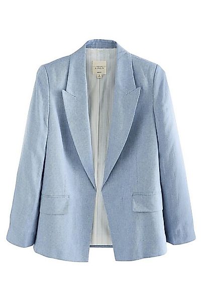 Next Jackenblazer Strukturierter Tailored Fit Blazer mit Leinen (1-tlg) günstig online kaufen