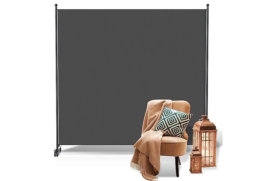 Clanmacy Paravent Raumtrenner mit Rollen Klappbar Garten Sichtschutz Spanis günstig online kaufen