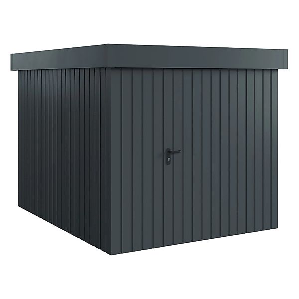 Hörmann EcoStar Gerätehaus Euroline Flachdach 1-flg 237 x 278 cm Anthrazitg günstig online kaufen
