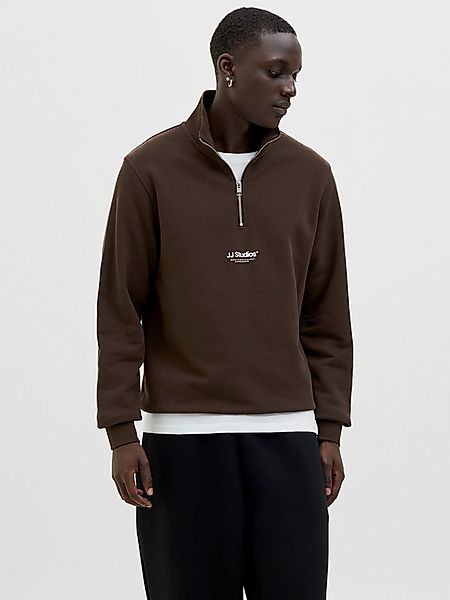 Jack & Jones Sweatshirt JJESOHO SWEAT QUARTER ZIP HN NOOS Baumwollmischung, günstig online kaufen