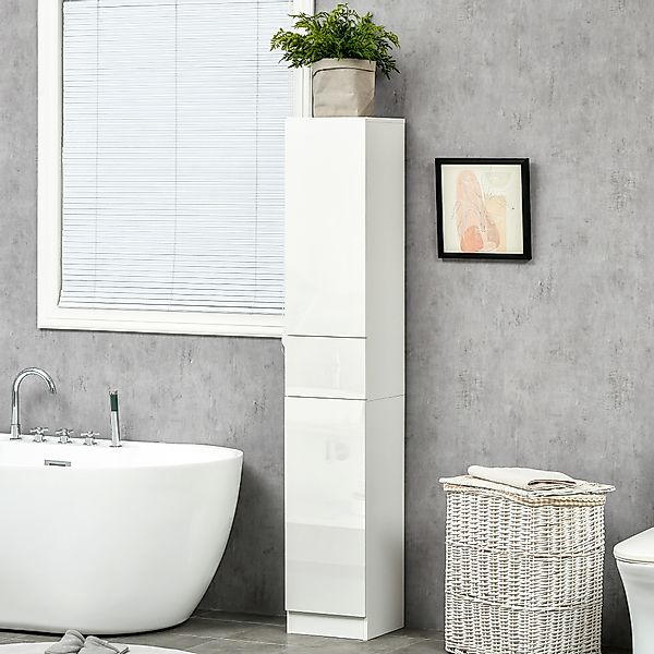 kleankin Badezimmerschrank Hochschrank Badschrank mit Schublade Aufbewahrun günstig online kaufen