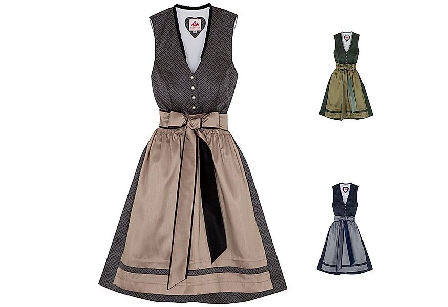 Spieth & Wensky Dirndl Dilliane Dirndl Dirndl Dilliane Midi-Dirndl Kleid 2- günstig online kaufen
