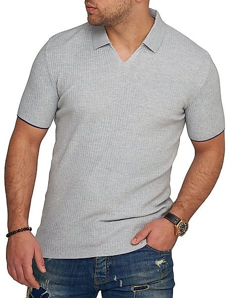 CARISMA Poloshirt CRMANAUS Rippstrick Kurzarm Polo T-Shirt günstig online kaufen