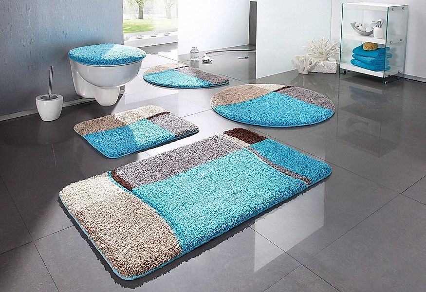 OTTO home Badematte Belio, Badvorleger, Badezimmer Teppich, Höhe 20 mm, rut günstig online kaufen