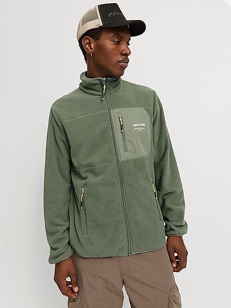 Jack & Jones Outdoorjacke JJTHEO – Fleecejacke mit Stehkragen und Logoprint günstig online kaufen