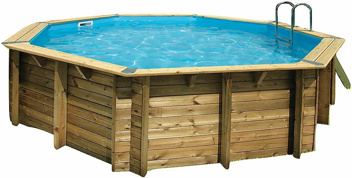 Ubbink Achteckpool "Ocea 510", (Komplett-Set, 11 tlg.), ø 510 x 120 cm, Hol günstig online kaufen