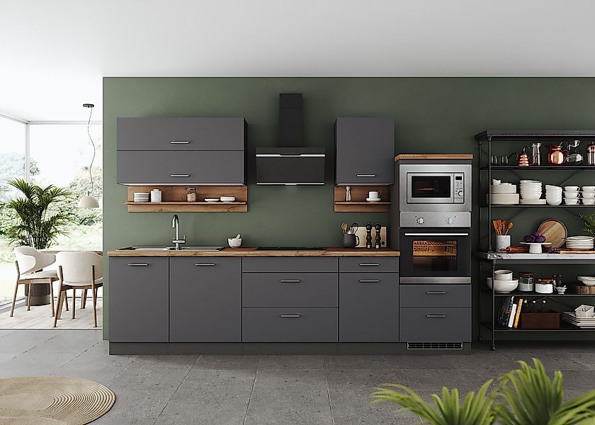 KOCHSTATION Küchenzeile KS-Milan, 300 cm breit, günstig online kaufen