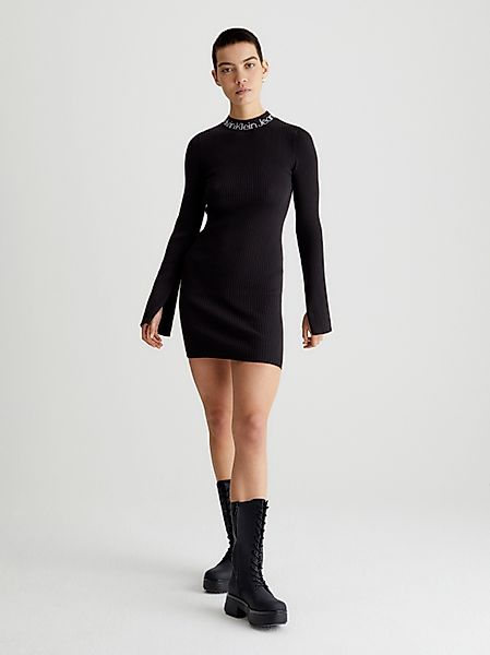 Calvin Klein Jeans Strickkleid LOGO INTARSIA günstig online kaufen