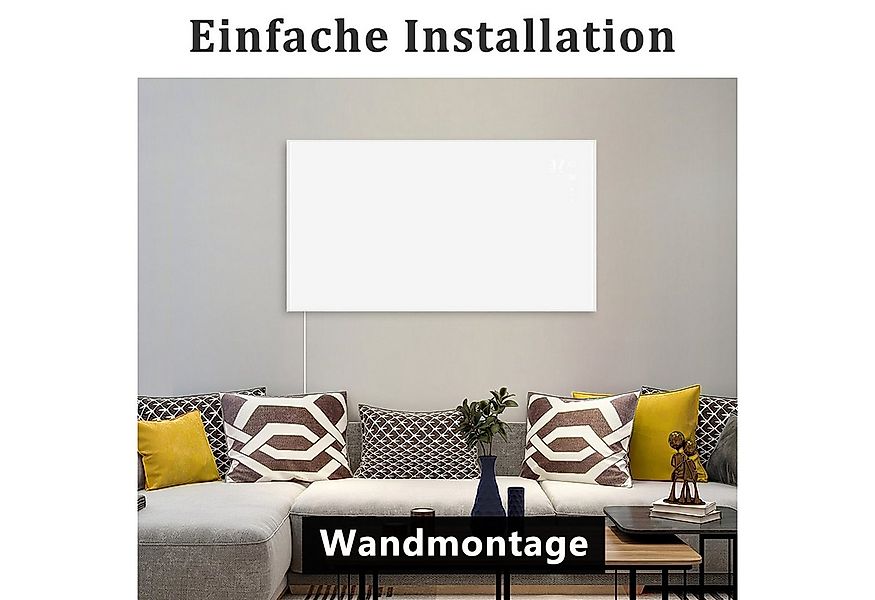 Nettlife Infrarotheizung mit thermostat 450/600/720W Wandmontage Infrarot W günstig online kaufen