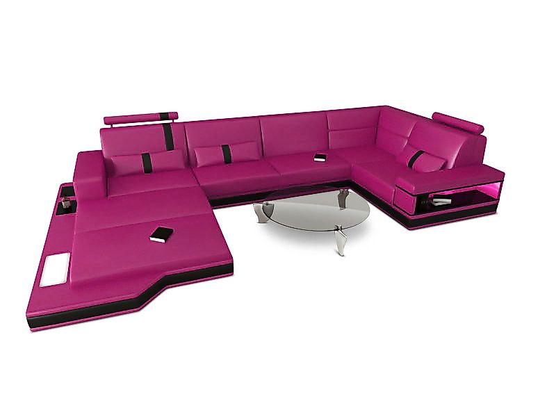 Sofa Dreams Wohnlandschaft Ledersofa Ledercouch Messana günstig online kaufen