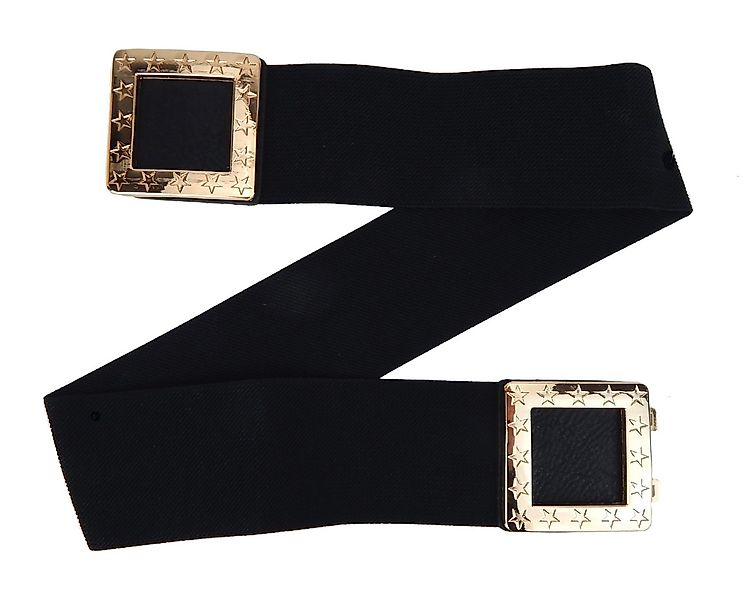 Ella Jonte Stretchgürtel braun oder schwarz mit goldener Schnalle 70-90 cm günstig online kaufen