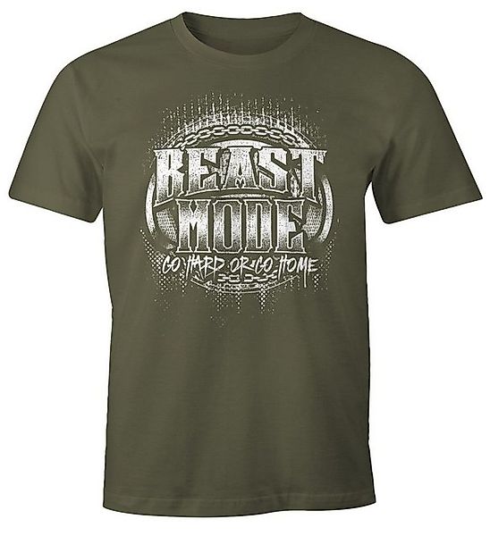 MoonWorks Print-Shirt Herren T-Shirt Beast Mode mit Print günstig online kaufen