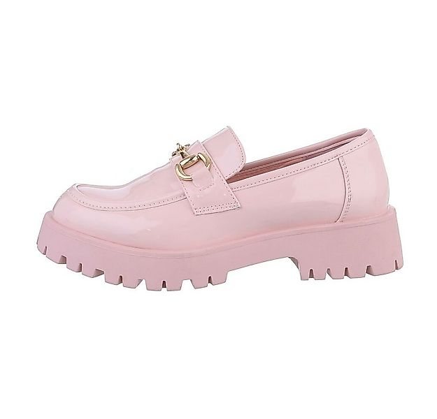 Ital-Design Damen Mokassins Freizeit Slipper (85757835) Blockabsatz Mokassi günstig online kaufen
