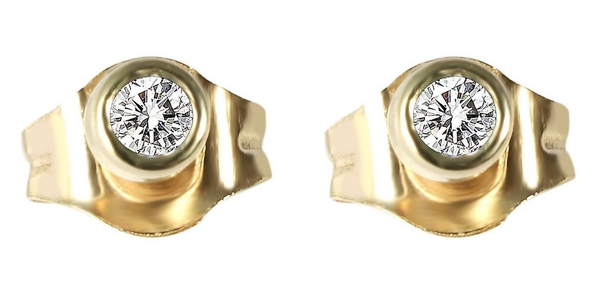 Adelia´s Paar Ohrhänger Damen Ohrringe – Ohrstecker aus 333 Gold mit Zirkon günstig online kaufen