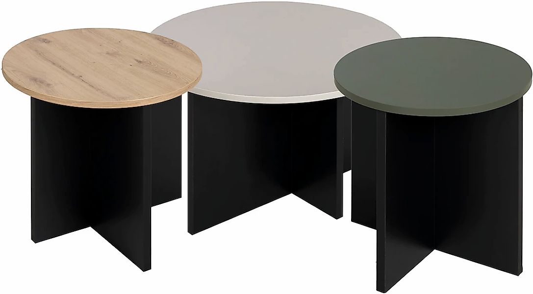 Gami Couchtisch "CRAFT", Set aus 3 Couchtischen günstig online kaufen