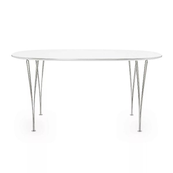 Fritz Hansen - B616 Super-elliptischer Tisch 170x100x72cm - weiß/Laminat mi günstig online kaufen