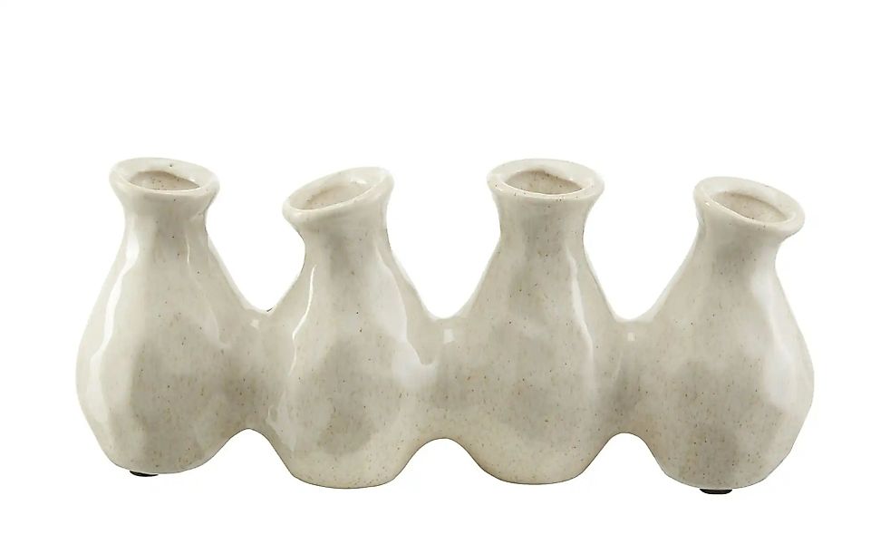 HOME STORY Vase  4er   ¦ creme ¦ Keramik ¦ Maße (cm): B: 28 H: 12 T: 6.0 Ac günstig online kaufen