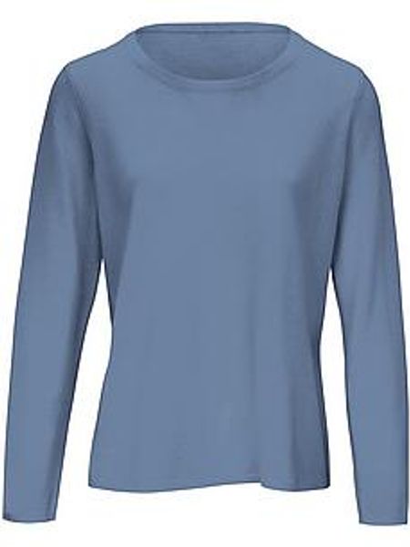 Rundhals-Pullover aus Schurwolle und Kaschmir include blau günstig online kaufen