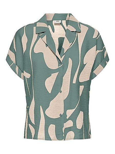 JACQUELINE de YONG Blusenshirt Hemd Bluse mit Design Muster Kurzarm Knopfle günstig online kaufen