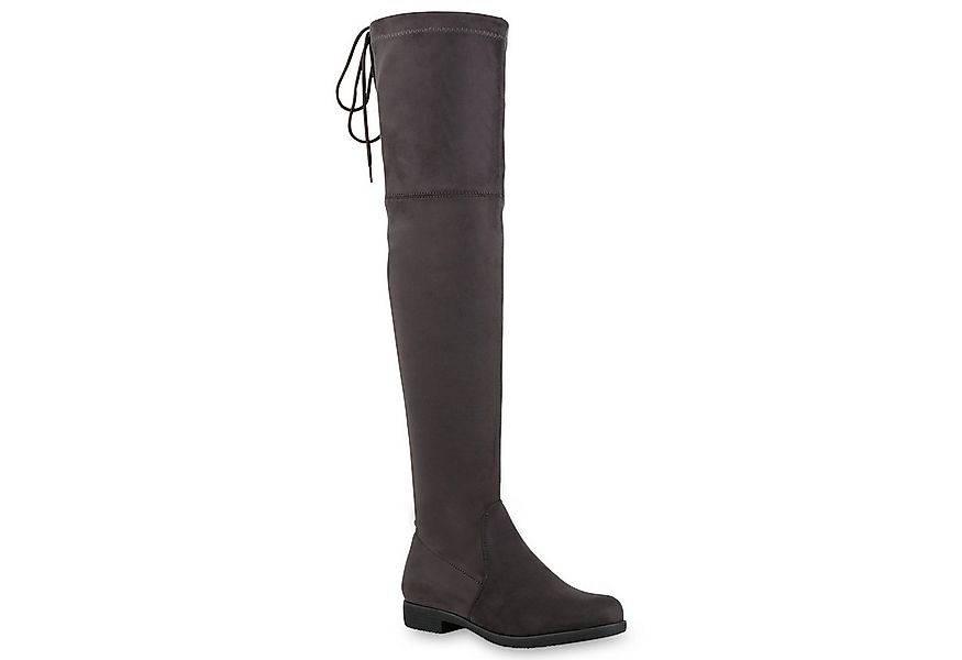836321 ER A26[ER] Damen Stiefel Overkneestiefel Damen Overknees Leder-Optik günstig online kaufen
