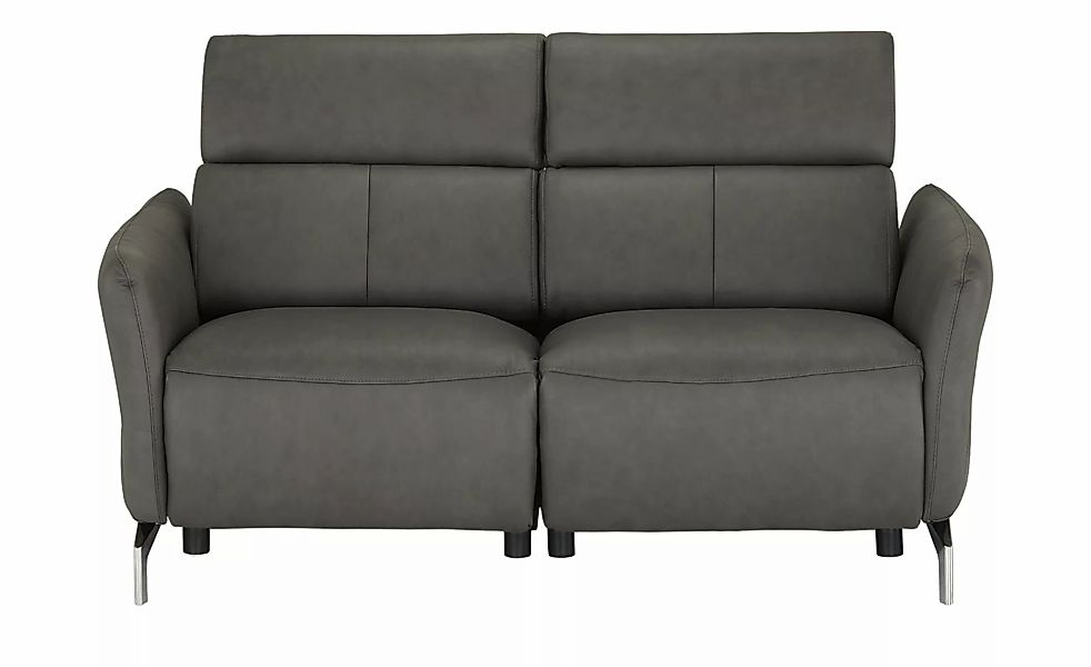 uno Ledersofa 2-sitzig Messina ¦ grau ¦ Maße (cm): B: 158 H: 98 T: 101.0 Po günstig online kaufen