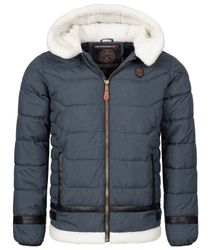Geo Norway Winterjacke Herren Winterjacke Teddyfell-Kapuze günstig online kaufen