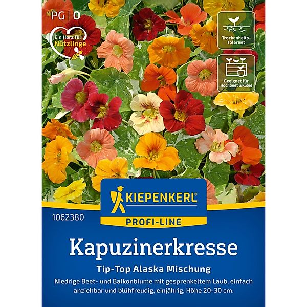 Kiepenkerl Kapuzinerkresse Tip Top Alaska Mischung Mehrfarbig günstig online kaufen