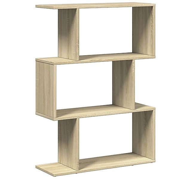 vidaXL Bücherregal Raumteiler-Bücherregal 3 Fächer Sonoma-Eiche 70x24x97 cm günstig online kaufen