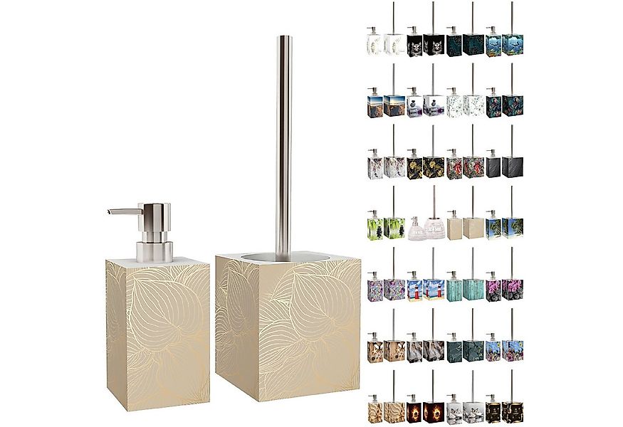 Sanilo Badaccessoire-Set mit Motiv, viele schöne Seifenspender und WC Bürst günstig online kaufen