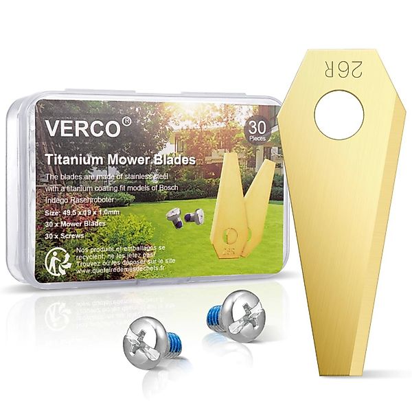 VERCO Mährobotermesser für Bosch Indego Mähmesser günstig online kaufen