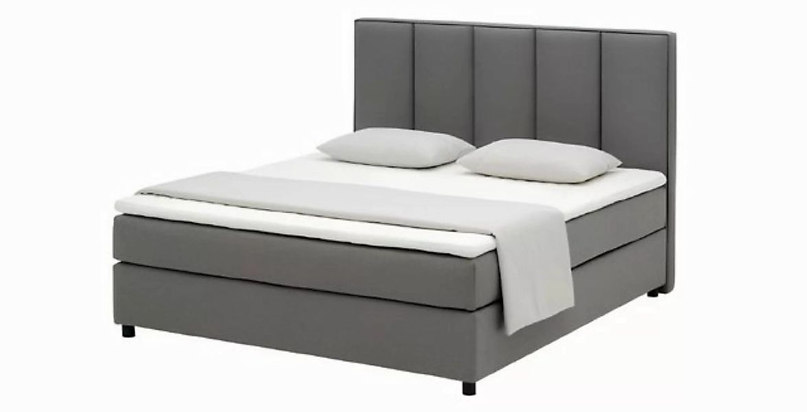 Xlmoebel Bett Neues Doppelbett mit Boxspring-Polsterung aus Leder und Texti günstig online kaufen