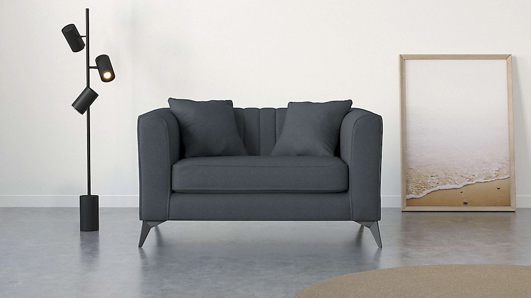 Places of Style Loveseat "MATTHEW Loungesessel, Maße B/T/H: 130/86/74 cm", günstig online kaufen
