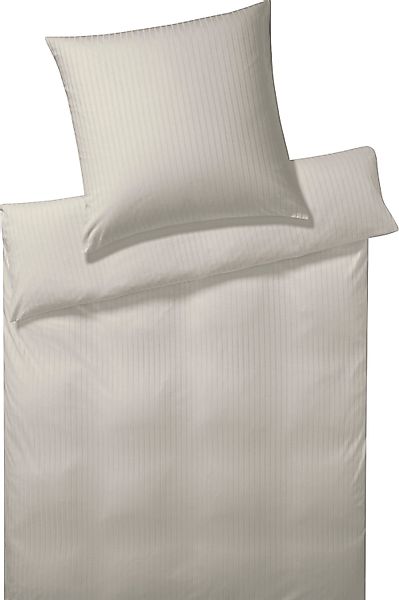 Elegante Bettwäsche "Solid Stripe" 2 Stk. tlg. angenehmes Hautgefühl günstig online kaufen