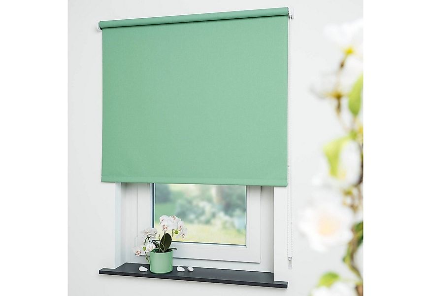 Seitenzugrollo Uni, Liedeco, verdunkelnd, mit Bohren, verschraubt günstig online kaufen