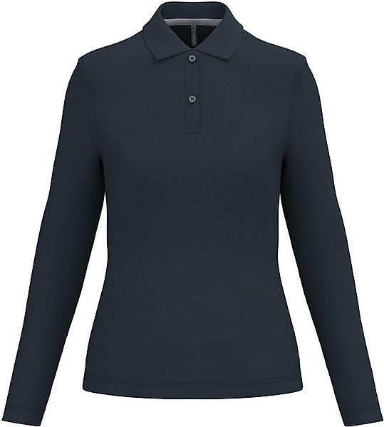 Kariban Langarm-Poloshirt Damen Piqué Poloshirt Langarm günstig online kaufen