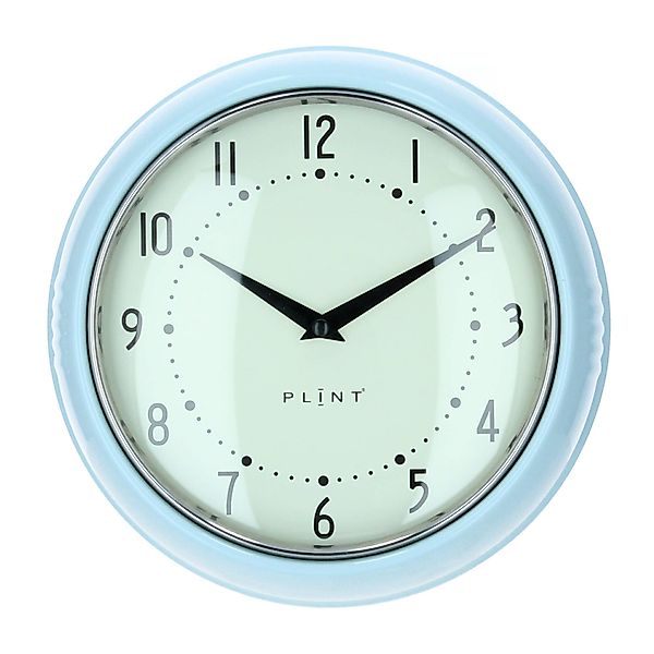 Plint Wanduhr Küchenuhr Retro ice pastellblau günstig online kaufen