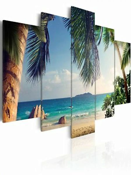 artgeist Wandbild Under palm trees mehrfarbig Gr. 200 x 100 günstig online kaufen