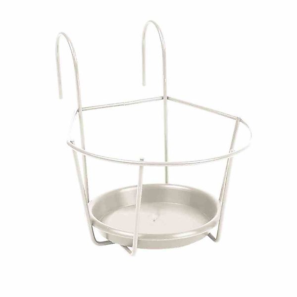 Jardifer Blumenkastenhalter Blumentopfhalter weiß Ø 16 günstig online kaufen