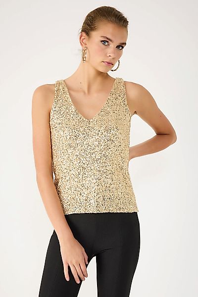 No Matter What Blusentop Bluse mit V-Ausschnitt und Paillettendetail günstig online kaufen