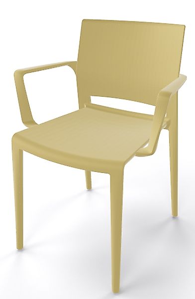 Robuster Stapelstuhl Bakhita B - mit Armlehne für Garten und Wohnbereich sa günstig online kaufen