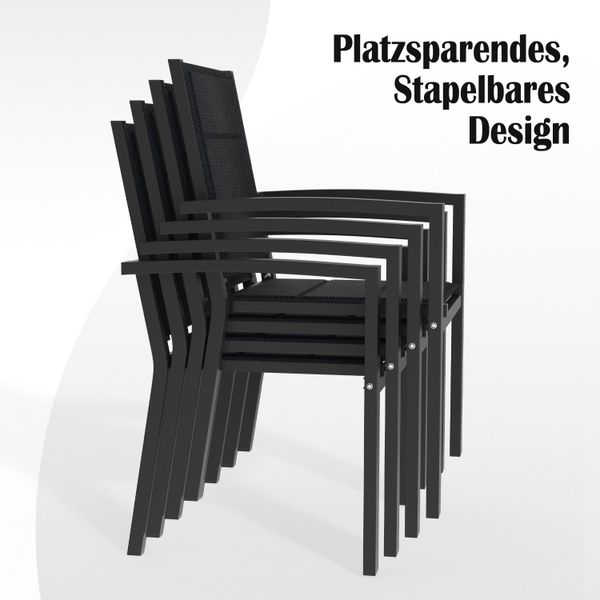 HOMALL Gartenstuhl Klappstuhl (2er Set) Aluminium günstig online kaufen