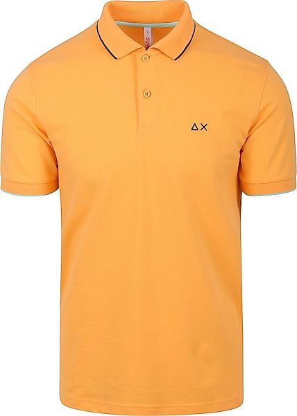 Sun68 Poloshirt Small Stripe Collar Orange - Größe XL günstig online kaufen